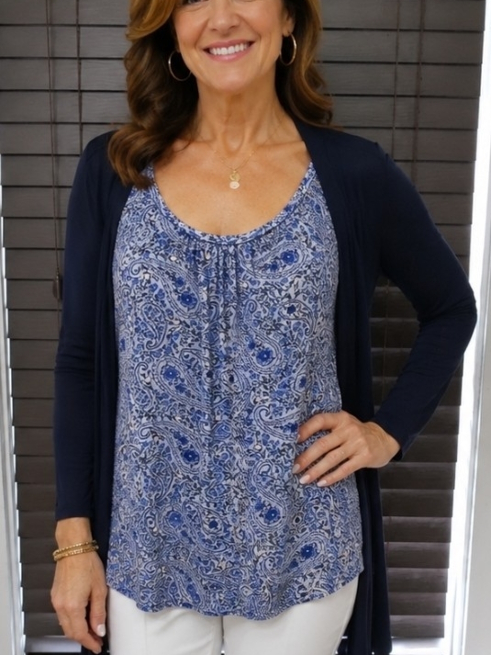 3/$30 Croft and Barrow Tank With Attached Sweater